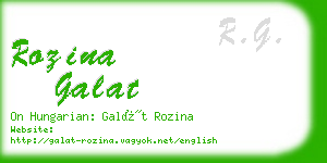 rozina galat business card